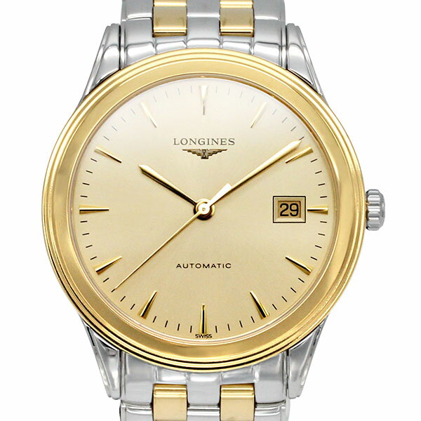 ロンジン LONGINES フラッグシップ L4.974.3 シャンパン文字盤 メンズ腕時計 SS/GP 自動巻き 38mm 男性 Flagship 紳士 ビジネスマン 通勤 お出かけ 日常使い 誕生日 バースデー 記念日 プレゼント 贈り物 ブランド