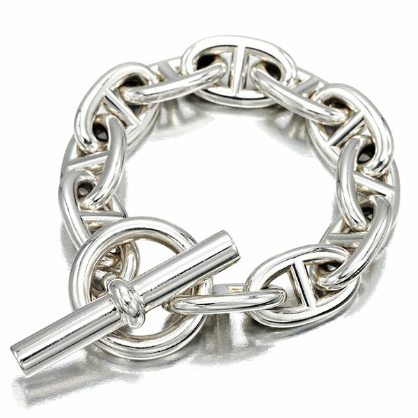 エルメス HERMES シェーヌダンクル TGM シルバー ブレスレット 11コマ SV925 ブランド アクセサリー 女性 レディース メンズ ユニセックス ファッション おしゃれ 誕生日 バースデー プレゼント 贈り物 幅広