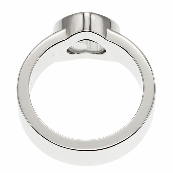 新品仕上げ済み ショパール Chopard ハッピー ダイヤモンド サファイア K18WG リング 12号 D0.05ct S0.25ct ホワイトゴールド750 12.8g 指輪 宝石 ジュエリー アクセサリー レディース 女性 ハート 可愛い 誕生日 バースデー 記念日 プレゼント ブランド