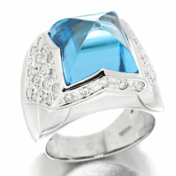 K18WGブルートパーズダイヤモン...