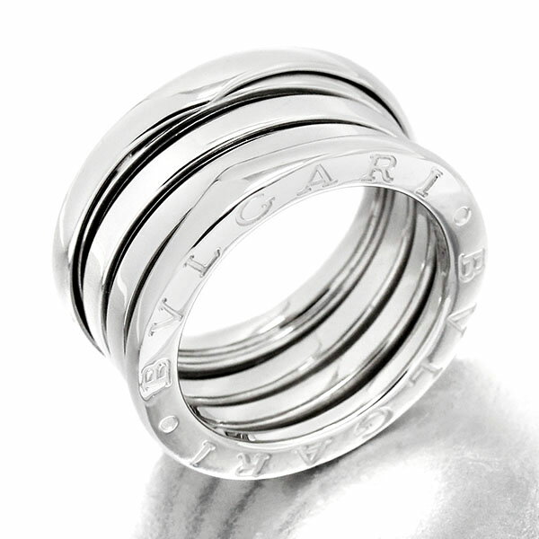 ブルガリ BVLGARI ビー・ゼロワン B-zero1 K18WG リング #51 ホワイトゴールド750 4バンド 指輪 ジュエリー 新品仕上げ済み ブランド 女性 レディース 定番 アクセサリー 幅広 お出かけ シンプル お洒落 カジュアル 誕生日 ギフト プレゼント