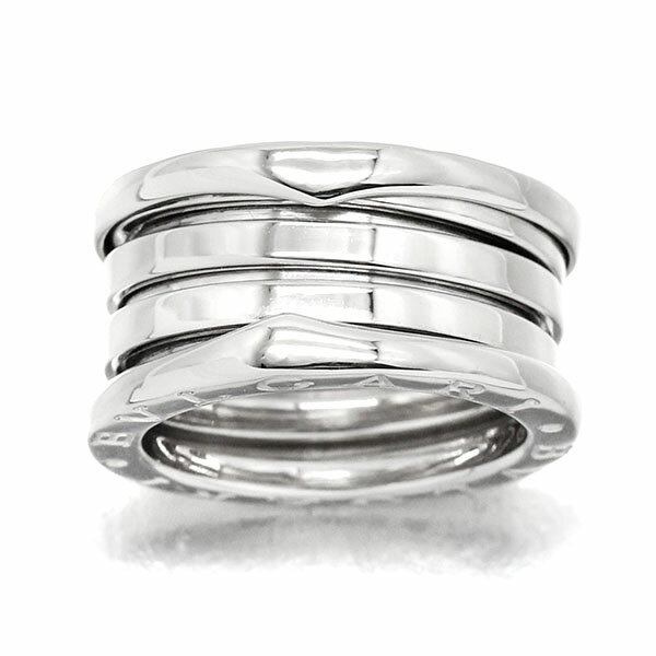 ブルガリ BVLGARI ビー・ゼロワン B-zero1 K18WG リング #51 ホワイトゴールド750 4バンド 指輪 ジュエリー 新品仕上げ済み ブランド 女性 レディース 定番 アクセサリー 幅広 お出かけ シンプル お洒落 カジュアル 誕生日 ギフト プレゼント