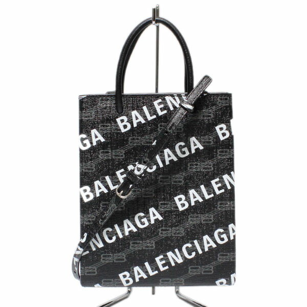 乐天商城 - 美品 バレンシアガ BALENCIAGA ラージ ショッピングバッグ 693805 210HB 1060 ブラック レディース 2WAYバッグ ショルダーバッグ ハンドバッグ 中古 正規品 レザー 肩掛け 斜め掛け 手持ち ロゴ カジュアル