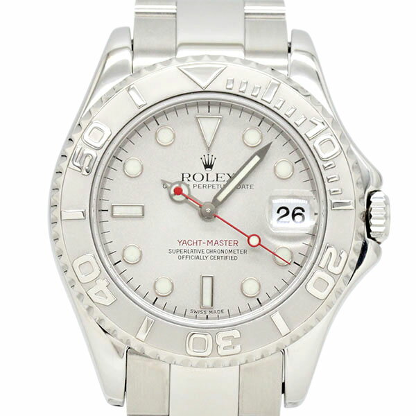 ロレックス ROLEX ヨットマスター ロレジウム 168622 シルバー文字盤 P番(2000年) ...
