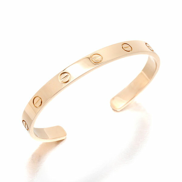 カルティエ Cartier ラブブレス K18PG #17 ピンクゴールド750 LOVE ブレスレット オープンバングル LOVE BRACELET ブランド 女性 レディース 人気 シンプル 定番 カジュアル 上品 ジュエリー アクセサリー ギフト 誕生日 プレゼント 20代 30代 40代 50代