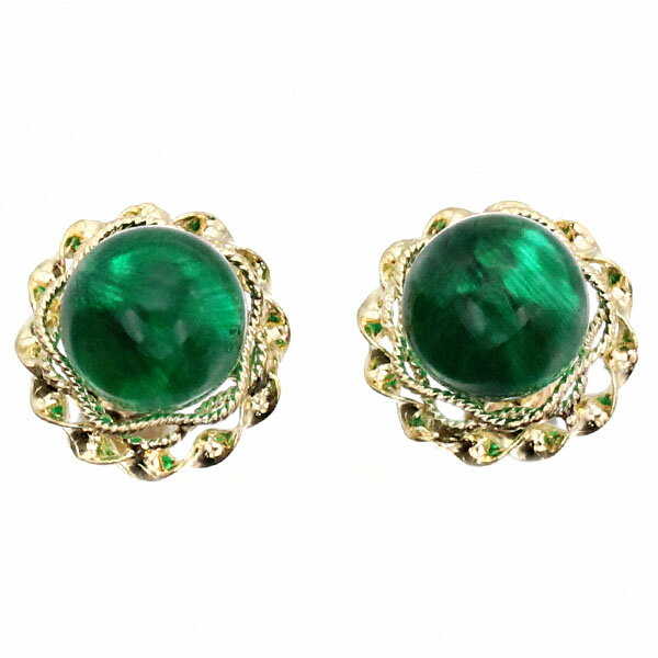 K18YG 合成石 ピアス イエローゴールド750 2.1g 両耳 スタッド 宝石 ジュエリー アクセサリー 女性 レディース おしゃれ ファッション カジュアル 普段使い 誕生石 5月 誕生日 バースデー プレゼント