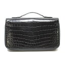 ルイ・ヴィトン LOUIS VUITTON クロコダイル ジッピーXL ラウンドファスナー 長財布 N92971 ノワール 黒 シルバー金具 エキゾチックレザー...