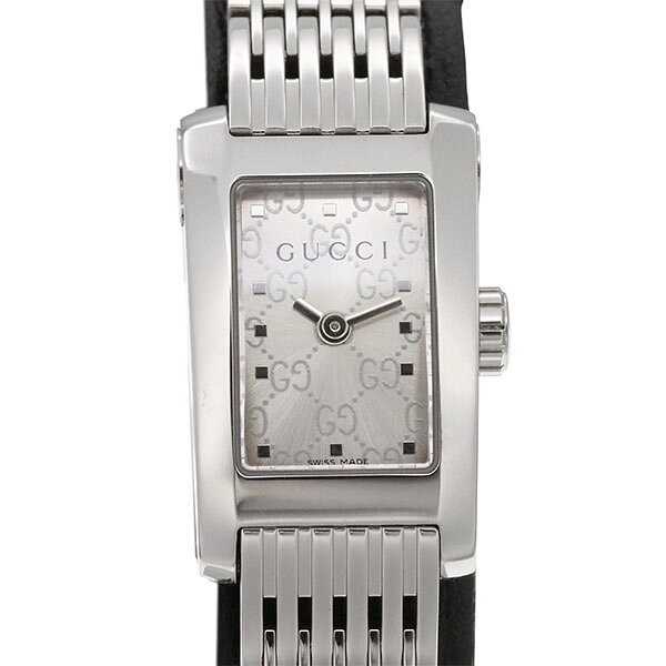 グッチ GUCCI Gメトロ 8600L シルバー文字盤 GG柄 SS レディース腕時計 クォーツ 15mm 中古 ステンレススチール スイス製 ドレスウォッチ ロゴ文字盤 デイリー フォーマル ファッション プレゼント
