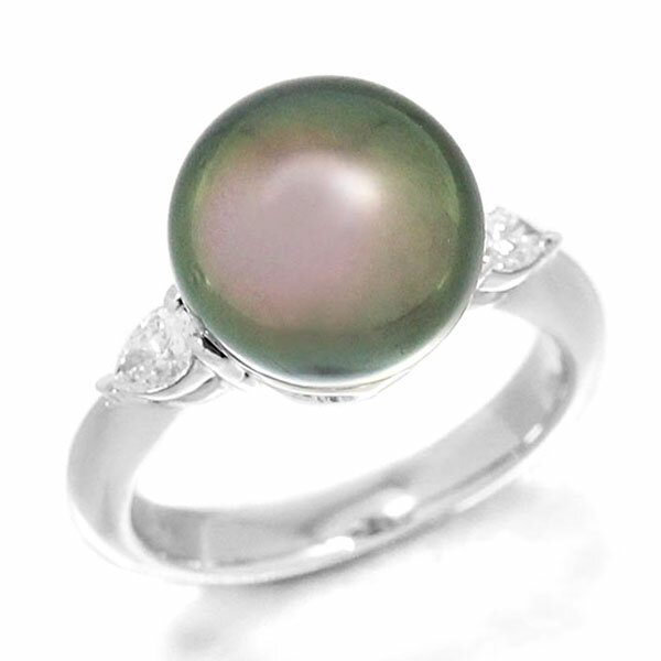 プラチナ南洋ブラックパールダイヤモ...