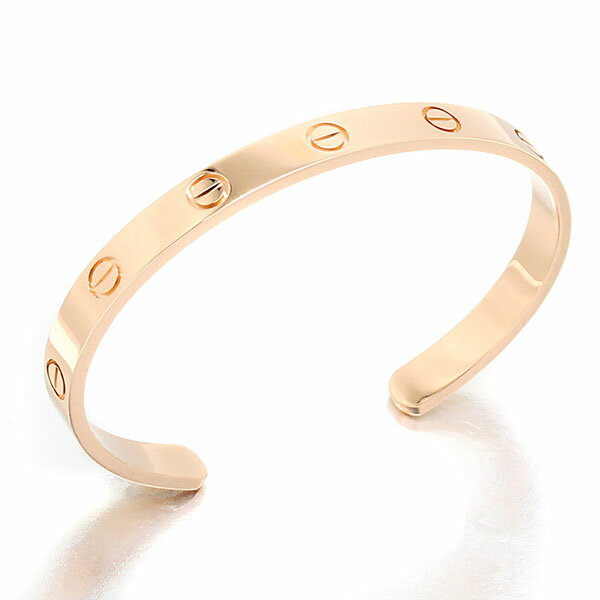 美品 カルティエ Cartier ラブブレス K18PG #17 ピンクゴールド750 22.2g LOVE ブレスレット オープンバングル LOVE BRACELET ブランド 女性 レディース 人気 シンプル 定番 上品 ジュエリー アクセサリー ギフト 誕生日 プレゼント 20代 30代 40代 50代