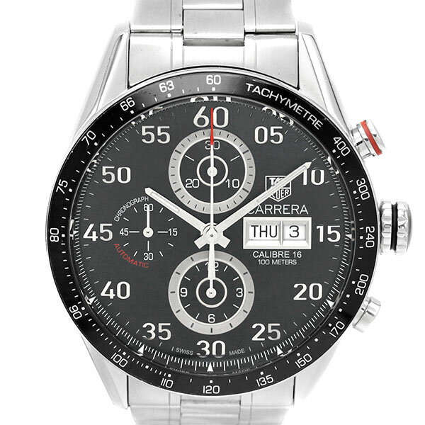 タグホイヤー TAG Heuer カレラ クロノグラフ デイデイト CV2A10.BA0796 ブラ ...