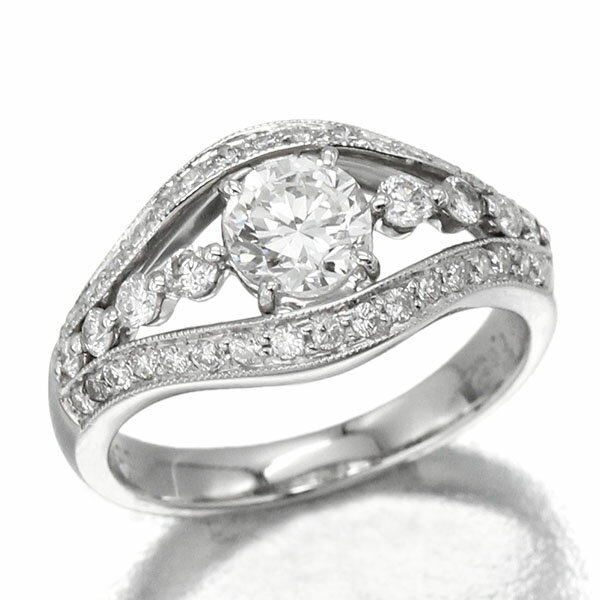 乐天商城 - プラチナ ダイヤモンド リング 11号 D0.652ct/0.56ct Pt900 7.1g レディース 中古 Hカラー VVS-2 GOOD ソーティング付 指輪 ジュエリー ファッション ギフト 記念日 プレゼント