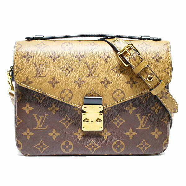 Rakuten - 美品 ルイ・ヴィトン LOUIS VUITTON ポシェット・メティス M44876 モノグラム・リバース 2WAY ハンドバッグ ショルダーバッグ レディース 中古 ブラウン ゴールド金具 肩掛け 斜め掛け クロスボディ レザー 通勤 お出掛け ファッション プレゼント