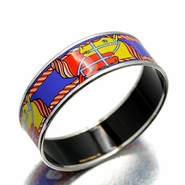 エルメス HERMES エマイユGM 馬 バングル メタル 七宝 アクセサリー カジュアル 女性 レディース 誕生日 バースデー プレゼント 贈り物 ブランド