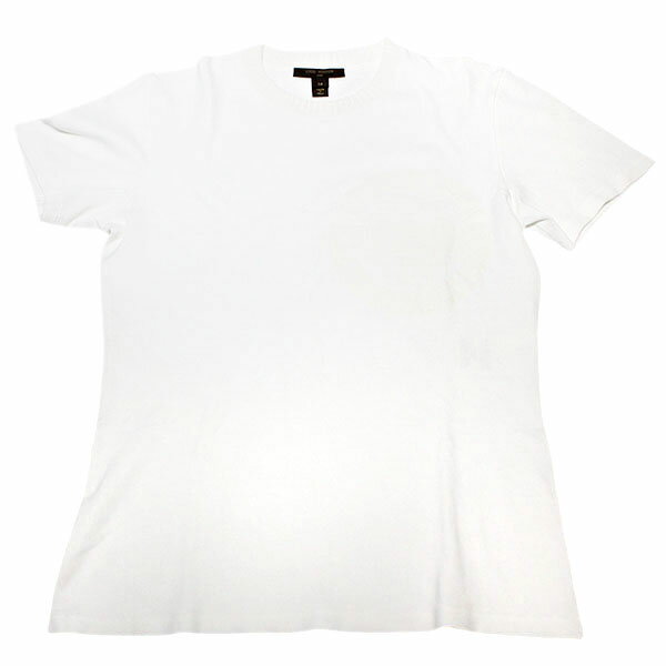 乐天商城 - ルイ・ヴィトン LOUIS VUITTON ロゴプリント Tシャツ RW172W DMF FDTS08 サイズM 半袖 ホワイト 白 コットン レディース 女性 メンズ 男女兼用 ユニセックス トップス おしゃれ ファッション プレゼント ブランド