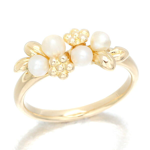 乐天商城 - ミキモト MIKIMOTO パール リング K18YG P3mm 10.5号 3.7g レディース 中古 正規品 18金 イエローゴールド750 指輪 真珠 ジュエリー アクセサリー フォーマル ギフト プレゼント 誕生日 記念日 上品 普段使い ブランド