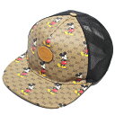 グッチ×ディズニー GUCCI×Disney 2020年 コラボ ミッキー ミニGGスプリーム ベースボールキャップ Lサイズ 59cm 602979 メッシュキャップ ベージュ/ブラック キャラクター 帽子 ブランド メンズ 男性 ユニセックス 男女兼用 カジュアル 誕生日 ギフト プレゼント(4)