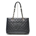 シャネル CHANEL グランド ショッピング トート A50995 キャビアスキン ショルダーバッグ GST トートバッグ 黒 ブラック ブランド 女性 レデ...