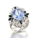 プラチナ サファイア ダイヤモンド リング 16号 S1.04/10.36ct D0.83 Pt900 指輪 宝石 ジュエリー レディース 女性 誕生石 9月 ...