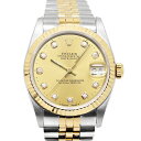 ロレックス ROLEX デイトジャスト 68273G 10Pダイヤ シャンパン文字盤 82番 SS/YG ボーイズ腕時計 自動巻き 31mm イエローゴールド7...