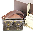 ルイヴィトン LOUIS VUITTON モノグラム サンチュール・ポシェット デュオ ベルト ベルトポーチ M9836 ブラウン 90・36サイズ ブランド ...