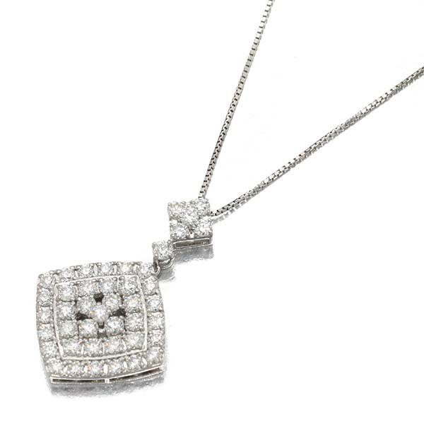 プラチナ ダイヤモンド ネックレス 45cm D2.00ct Pt900/850 宝石 ギフト 女性 プレゼント 20代 30代 40代 50代 誕生石 4月 バースデー 贈り物