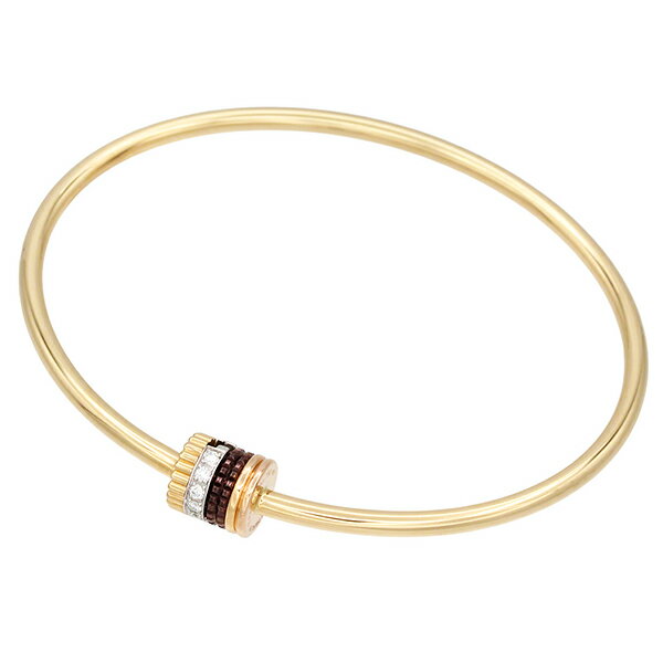 Other - ブシュロン BOUCHERON キャトル クラシック 1モチーフ バングル JBT00934 K18YG K18PG K18WG PVD ダイヤモンド 16cm 10.3g レディース 中古 18金 ゴールド 750 ブランドジュエリー 人気 定番 アクセサリー ギフト プレゼント