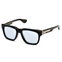 クロムハーツ CHROME HEARTS ブラックフレーム ダガー テンプル サングラス BOX-OFFICER BK-18KGP ブルーレンズ アイウェア 眼鏡 メンズ 男性 ユニセックス ファッション おしゃれ 誕生日 バースデー プレゼント ブランド