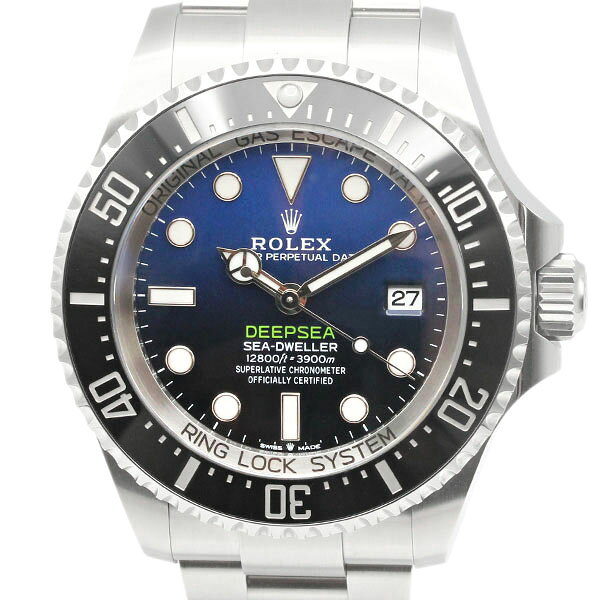 ロレックス ROLEX シードゥエラー ディープシー Dブルー 136660 ランダム番 ブルーグラデーション文字盤 セラミックベゼル SS メンズ腕時計 自動巻き 44mm 中古 DEEPSEA ダイバーズウォッチ ステンレススチール 高級 ブランド 誕生日 プレゼント