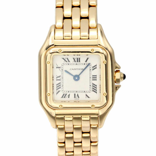 カルティエ Cartier パンテール SM 107000M アイボリー文字盤 K18YG レディース腕時計 クォーツ 14.5mm Panthere イエロー...