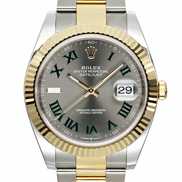 ロレックス ROLEX デイトジャスト 126333 スレート文字盤 ランダム SS/YG メンズ腕 ...