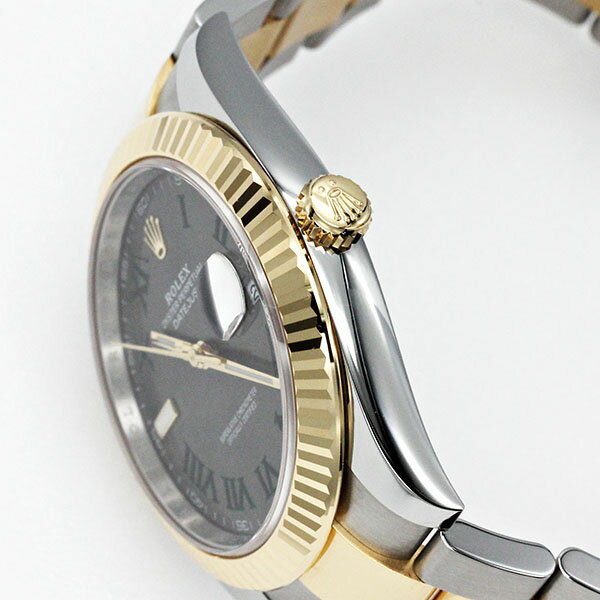 ロレックス ROLEX デイトジャスト 126333 スレート文字盤 ランダム SS/YG メンズ腕時計 自動巻き DATEJUST 41mm 生産終了モデル ウォッチ watch 男性 ビジネスマン 普段使い ファッション おしゃれ 誕生日 バースデー プレゼント ブランド