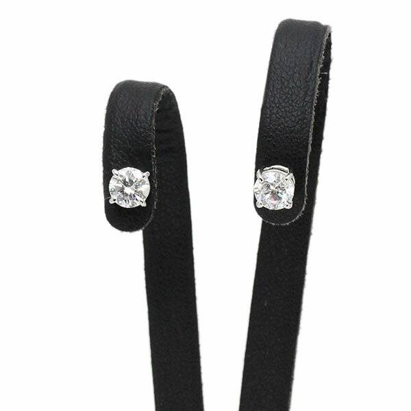 乐天商城 - プラチナ ダイヤモンド D0.500ct G/SI2/VERY GOOD D0.530ct G/SI2/VERY GOOD Pt900 ピアス 両耳 1.6g レディース 中古 ジュエリー アクセサリー スタッド 一粒 プラチナ900 宝石 シンプル ダイヤピアス ギフト 記念日 普段使い フォーマル 上品