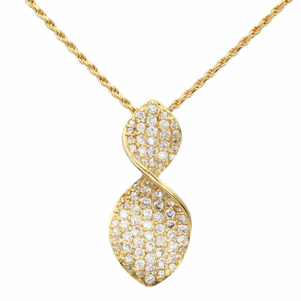 乐天商城 - K18YG ダイヤモンド ネックレス 45.5cm D1.00ct イエローゴールド750 8.1g 宝石 ジュエリー アクセサリー 女性 レディース ファッション おしゃれ 誕生石 4月 誕生日 バースデー プレゼント