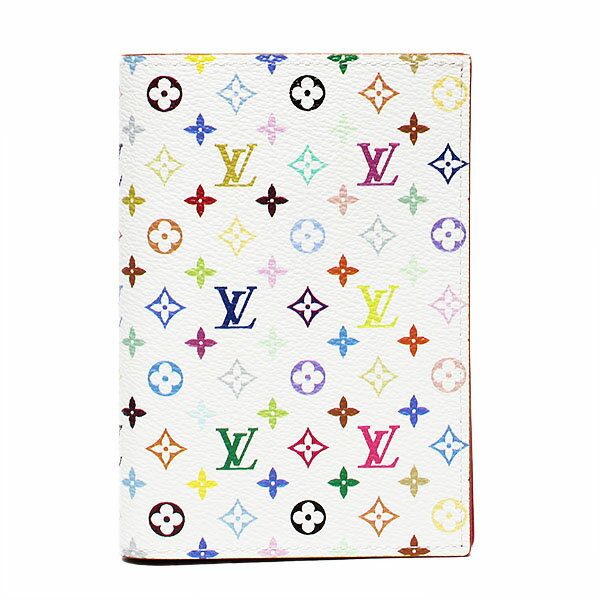 乐天商城 - 未使用 ルイ・ヴィトン LOUIS VUITTON モノグラム マルチカラー LV×TM クーヴェルテュール・パスポール NM M14178 ブロン ホワイト パスポートカバー 村上隆 コラボ レディース 中古 レザー ブランド 人気 定番 小物 ケース