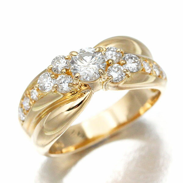 乐天商城 - K18YG ダイヤモンド リング 11.5号 D1.00ct イエローゴールド750 5.1g 指輪 宝石 ジュエリー アクセサリー 女性 レディース ファッション おしゃれ 華やか 誕生石 4月 誕生日 バースデー 記念日 プレゼント
