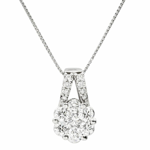 乐天商城 - プラチナ ダイヤモンド スライドチェーン ネックレス D0.50ct 47cm 2.9g レディース 中古 PT850 PT900 アクセサリー ジュエリー 長さ調整可 シンプル 普段使い フォーマル ギフト プレゼント 記念日 贈り物 上品