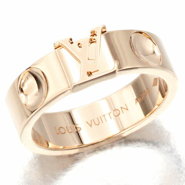 乐天商城 - 美品 ルイ・ヴィトン LOUIS VUITTON バーグ アンプラント LV リング Q9K98D K18PG #49 5.4g レディース 中古 18金 ピンクゴールド 750 指輪 ジュエリー ブランド 人気 定番 ロゴ デザイン シンプル ギフト プレゼント 記念日 贈り物
