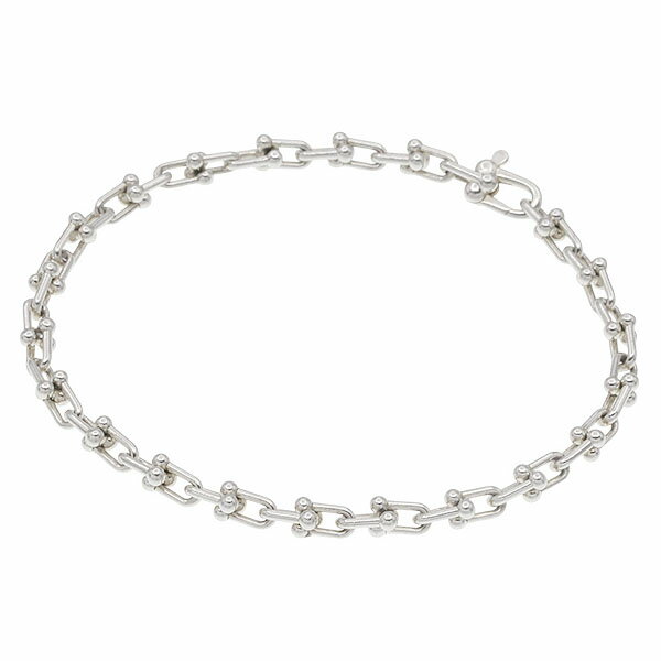 Silver - ティファニー TIFFANY&Co. ハードウェア マイクロリンク ブレスレット 16cm ミディアム Ag925 SV925 スターリングシルバー 6.4g レディース 中古 ジュエリー アクセサリー ファッション ギフト プレゼント 記念日 誕生日 贈り物