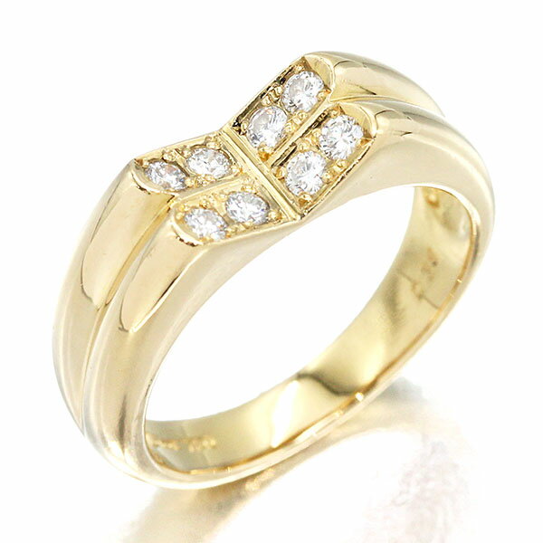 ディオール Dior K18YG ダイヤモンド リング 13号 D0.38ct イエローゴールド750 指輪 宝石 ジュエリー ギフト 女性 レディース プレゼント 20代 30代 40代 50代 誕生石 4月 誕生日 バースデー 贈り物 高級 ブランド 定番 人気 華やか