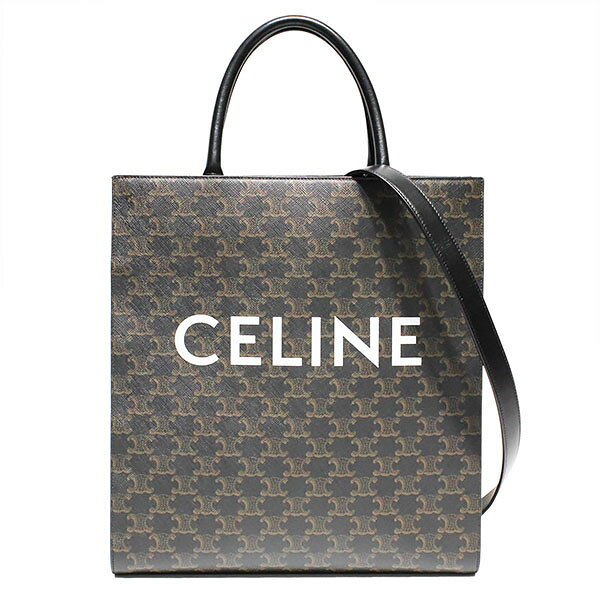 乐天商城 - セリーヌ CELINE トリオンフ ミディアム バーティカル カバ 194432CIM.38NO 2WAYバッグ ショルダーバッグ ハンドバッグ ブラウン コーティングキャンバス レザー レディース 中古 トートバッグ 斜め掛け 肩掛け ブランドバッグ 通勤 ファッション 誕生日 ギフト プレゼント