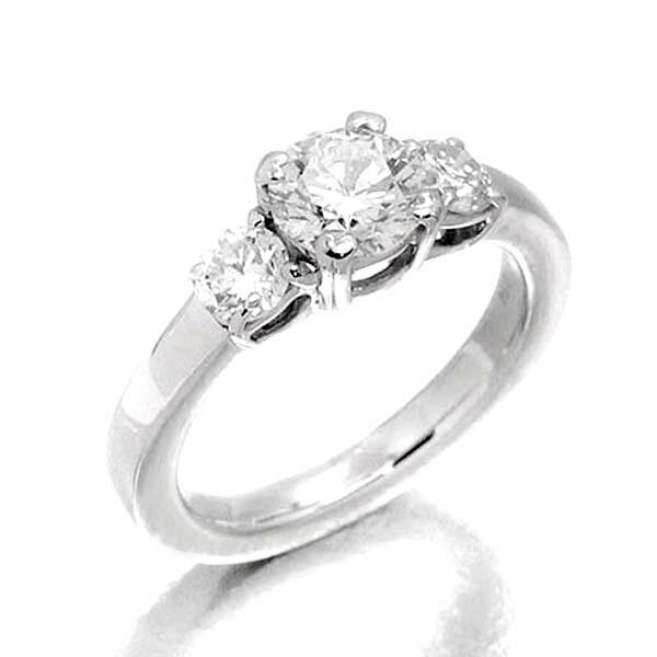 乐天商城 - プラチナ 立爪 ダイヤモンド リング Pt900 D1.038ct 0.54ct H SI-2 GOOD 12号 7.8g レディース 指輪 ジュエリー 4月誕生石 アクセサリー 誕生日 プレゼント 女性用 中古
