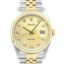 ロレックス ROLEX デイトジャスト 16233G W番 10Pダイヤ K18YG/SS ゴールドホリコンピューター文字盤 メンズ腕時計 自動巻き DATEJUST 36mm イエローゴールド750 紳士 ブランド 高級 20代 30代 40代