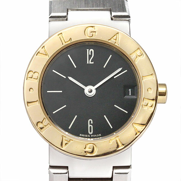 ブルガリ BVLGARI ブルガリ ブルガリ BB23SGD ブラック文字盤 SS/YG レディース腕時計 クォーツ 23mm ステンレススチール イエローゴールド アナログ ウォッチ 高級 女性 バースデー 誕生日 プレゼント 贈り物 ギフト 20代 30代 40代 50代 ブランド 定番 人気