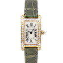 カルティエ Cartier タンクアメリカン ミニ WB710014 ダイヤモンドベゼル K18PG レディース腕時計 クォーツ Tank American 1...