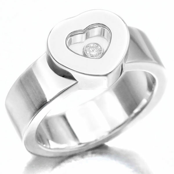 新品仕上げ済み ショパール Chopard ハッピーダイヤモンド リング 10号 K18WG ホワイトゴールド750 12.5g 宝石 ジュエリー アクセサリー 女性 レディース ハート おしゃれ ファッション 誕生石 4月 バースデー 記念日 プレゼント ブランド