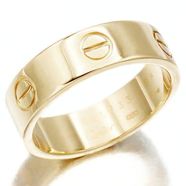 新品仕上げ済み カルティエ Cartier ラブ リング #58 K18YG イエローゴールド750 金 8.0g Love Ring クラシックモデル 指輪 ...