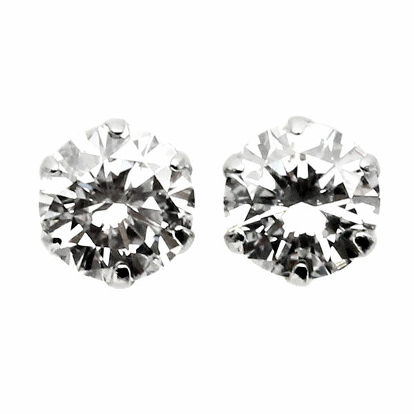 乐天商城 - プラチナ ダイヤモンド ピアス D0.249ct/0.252ct Pt900 0.34g レディース 中古 ソーティング付 G-SI2-VERY GOOD ジュエリー ギフト 記念日 誕生日 プレゼント