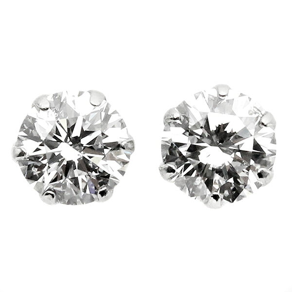 プラチナ ダイヤモンド ピアス D0.254ct/0.251ct Pt900 0.37g レディース 中古 ソーティング付 E-SI2-VERY GOOD ジュエリー ギフト 記念日 誕生日 プレゼント