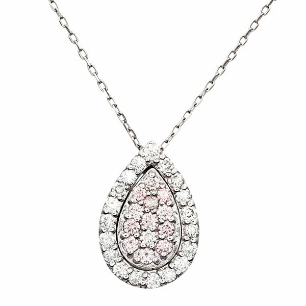 乐天商城 - K18WG/プラチナ ダイヤモンド ネックレス 49cm D0.12ct/0.20ct ホワイトゴールド750 指輪 宝石 ジュエリー レディース 女性 誕生石 4月 誕生日 バースデー プレゼント